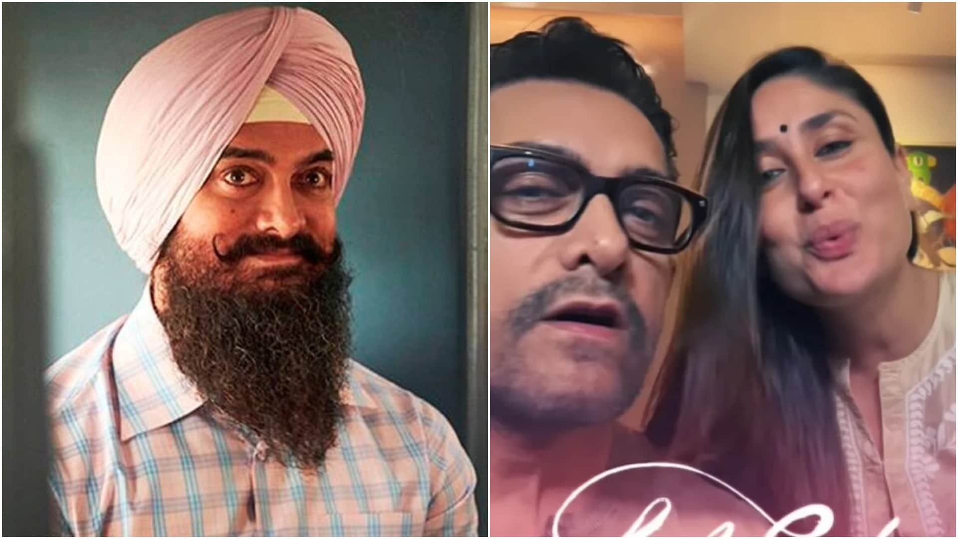 Ranbir Kapoor with mother neetu kapoor takes aamir khan kareena kapoor film laal singh chaddha feather challenge