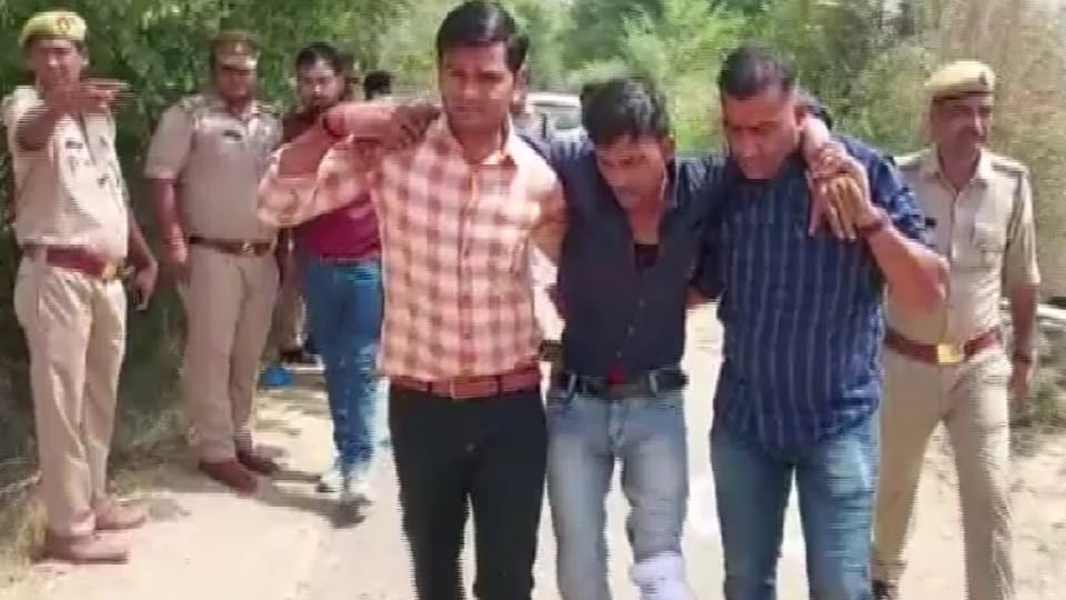 miscreant arrested in a police encounter in Greater Noida