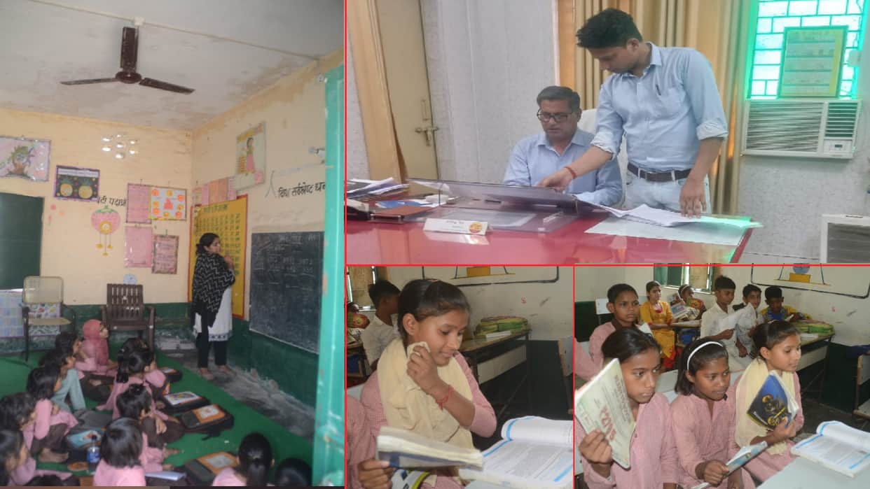 Bad condition of government schools: Students burning in summer, officers cool-cool,