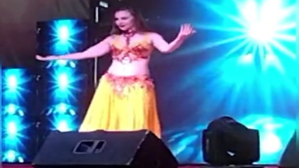 Russian dancer danced in engagement of leader brother officers of many departments including police were present