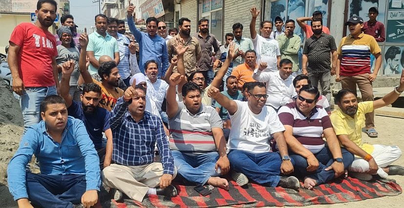 Dharana in Rudrapur For Demand of Road