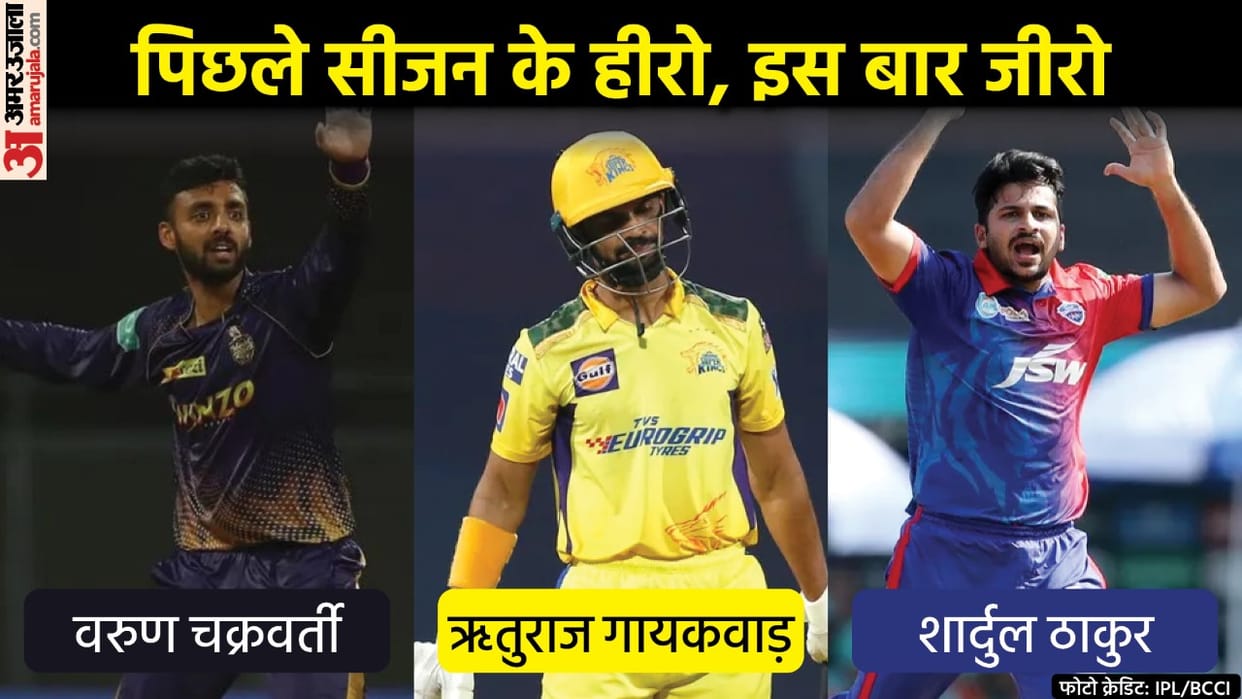 IPL 2022 Ruturaj Gaikwad Venkatesh Iyer Chetan Sakariya Varun Chakravarthy to Shardul Thakur was a star in IPL 2021 but failed in 2022 season