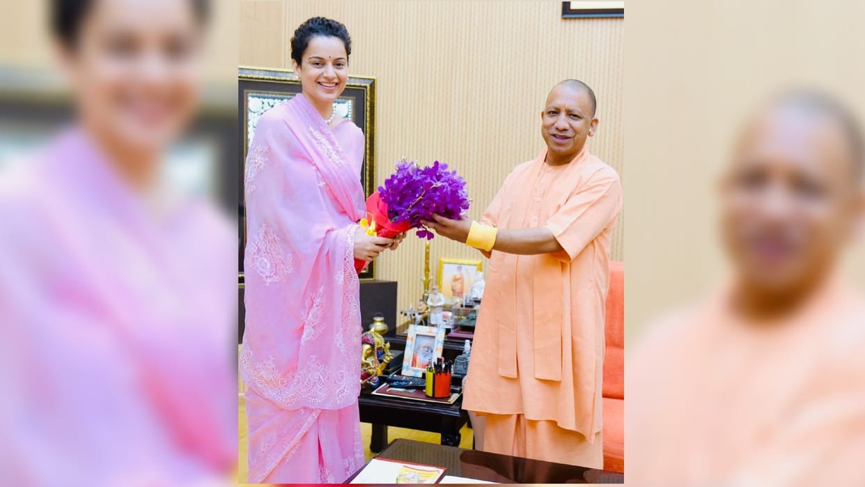 Kangana Ranaut met CM Yogi adityanath, shared photo and said I feel honored and inspired