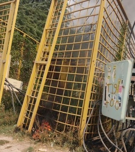Kanpur dehat : Fire broke out in transformer and cable of Rasulabad feeder, people suffering due to power cut for eight and a half hours