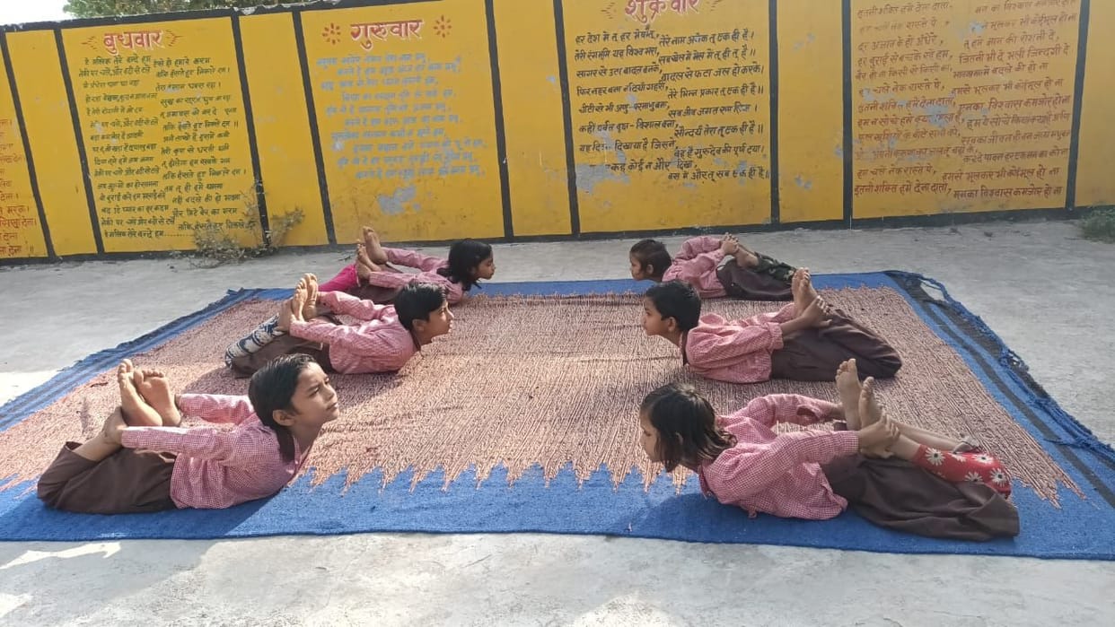Seema madam's yoga class for children