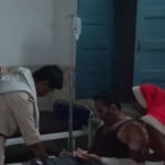 अस्पताल में भर्ती युवक।