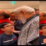 बच्चे ने पीएम मोदी को सुनाया देशभक्ति गीत