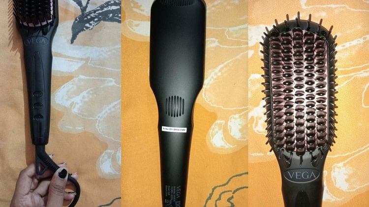 Deeku New Designer hair straightener Comb Multicolor Designer  hairstraightener Comb VEGA For Women Hair Straightener Brush Multicolor