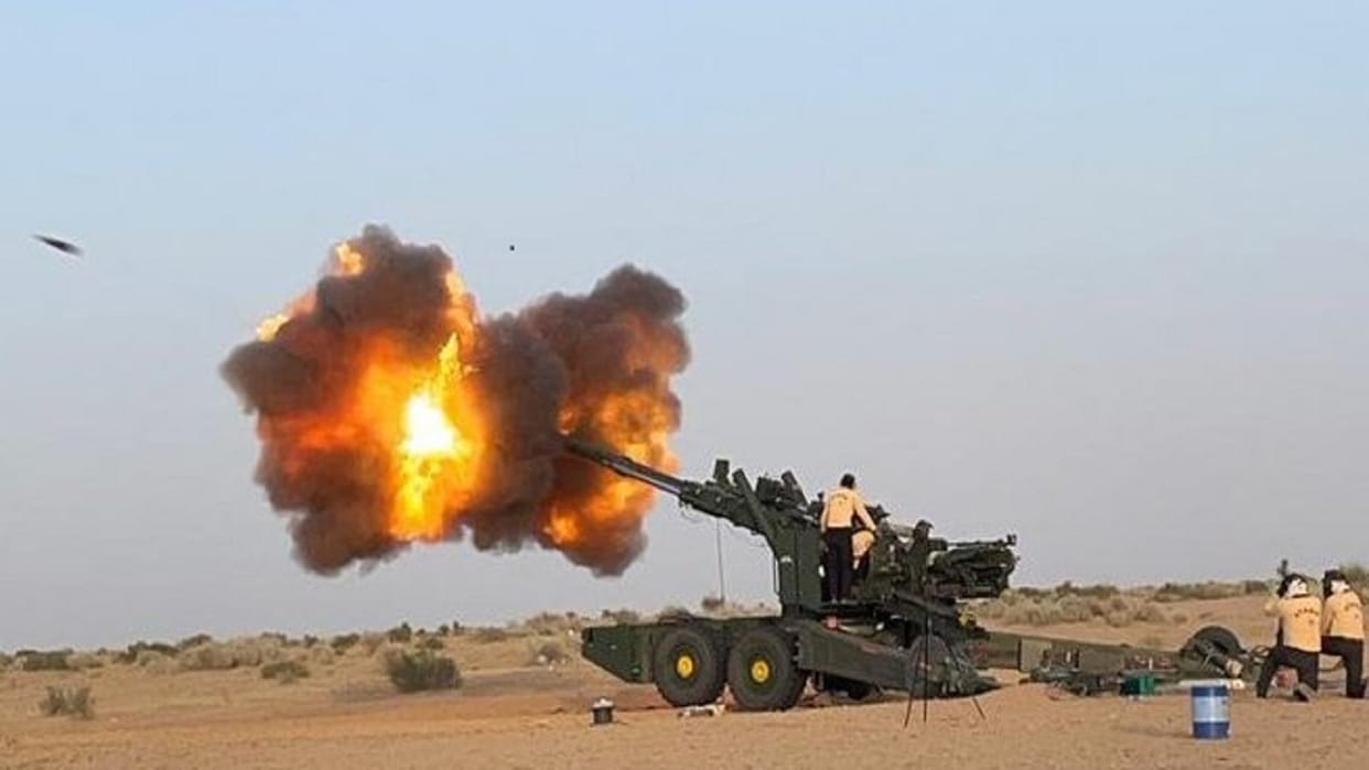 DRDO says Trials of Cal Advanced Towed Artillery Gun System were successfully conducted at Pokhran Field Firing Range