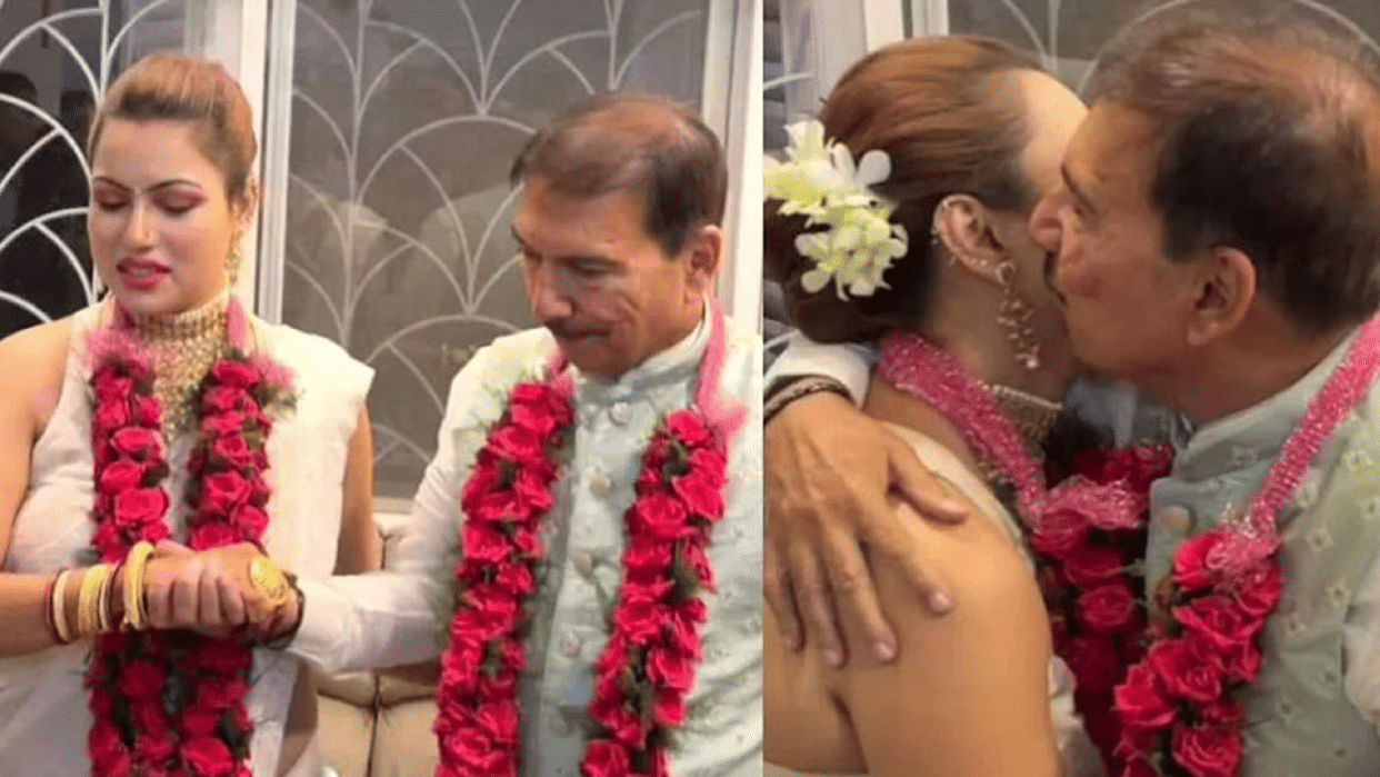 Former cricketer arun lal married with bulbul saha during a ceremony in kolkata, photos goes viral