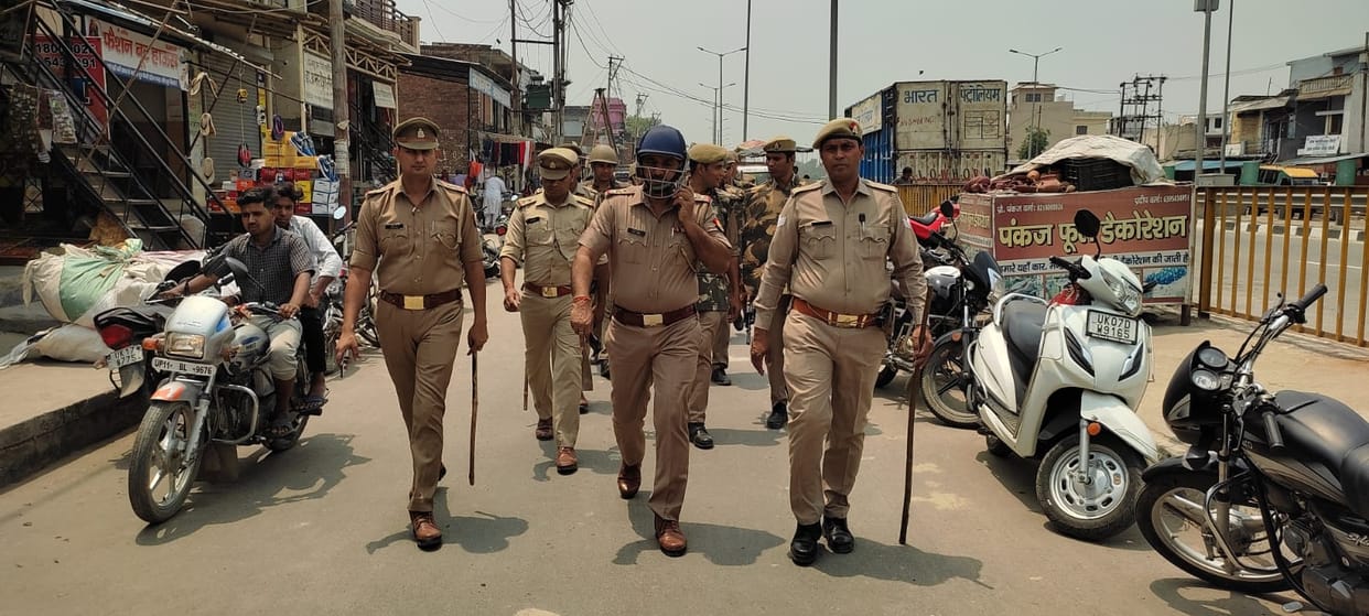 The message of brotherhood was given by taking out a peace march