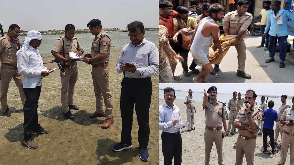 Bulandshahr family came for mundan sankar 5 member drown two died rescue operation continue