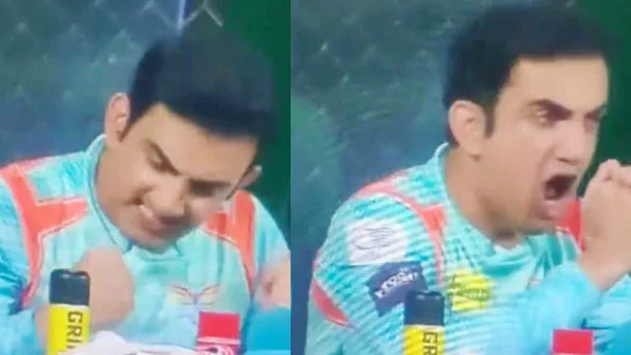 Gautam Gambhir angry reaction during DC vs LSG IPL 2022 Match goes viral Watch video