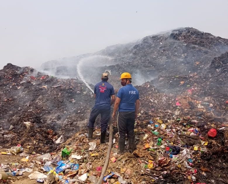 Fire in the dumping ground of Municipal Corporation