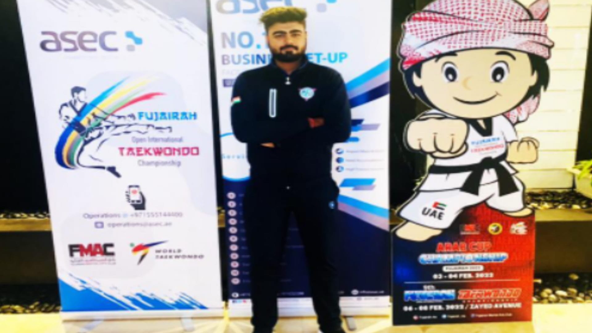 player hurt by sharp words of the coach, worked hard and made national-international recognition in Taekwondo