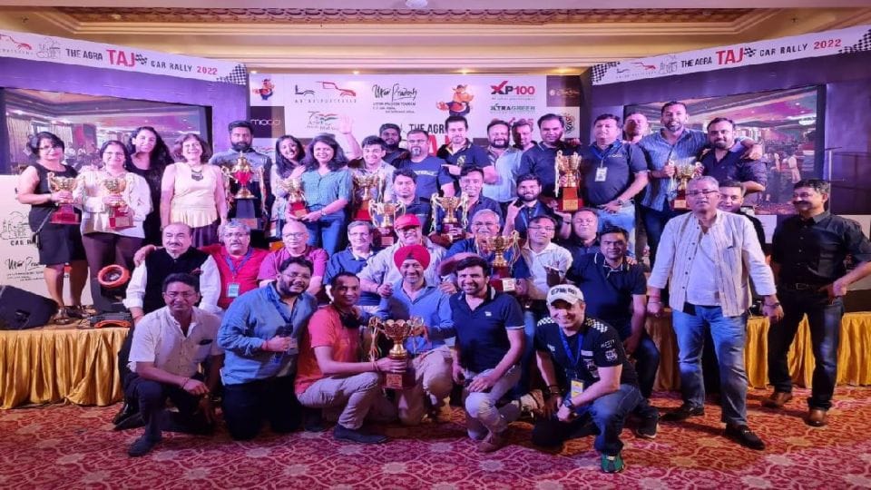 Coimbatore Santosh-Prakash won the Taj Car Rally In Agra