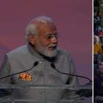 पीएम मोदी ने भारतीय समुदाय को किया संबोधित।