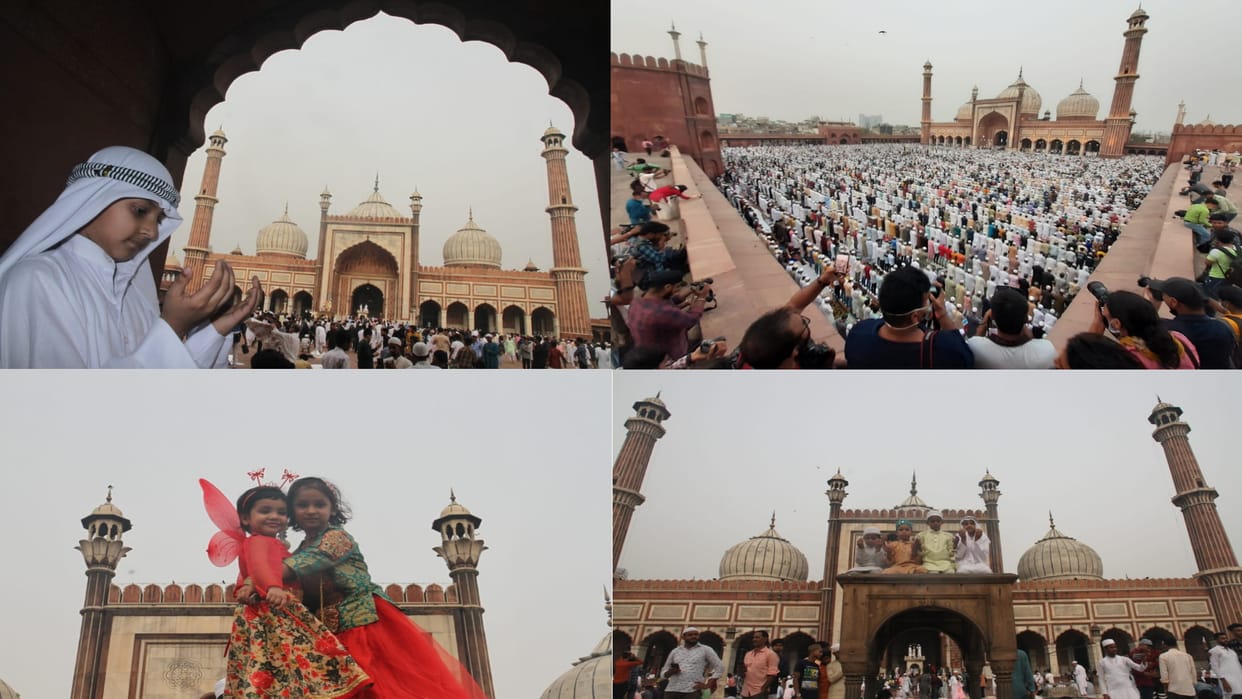 Eid 2022 see photos how eid celebtrated in delhi ncr after two years celebration in full swing