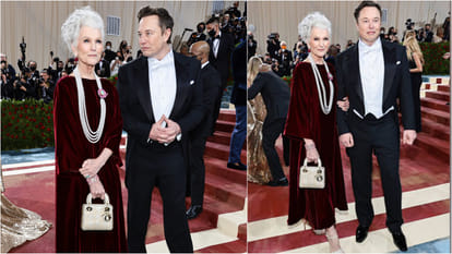 elon musk first public appearance after twitter takeover in met gala 2022 with supermodel mother