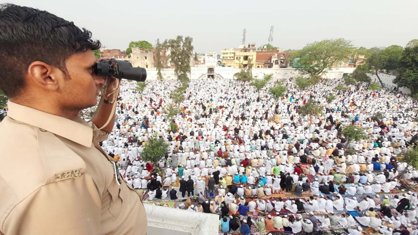 Eid in pictures: Hands raised in prayer for peace and progress, tight security arrangements