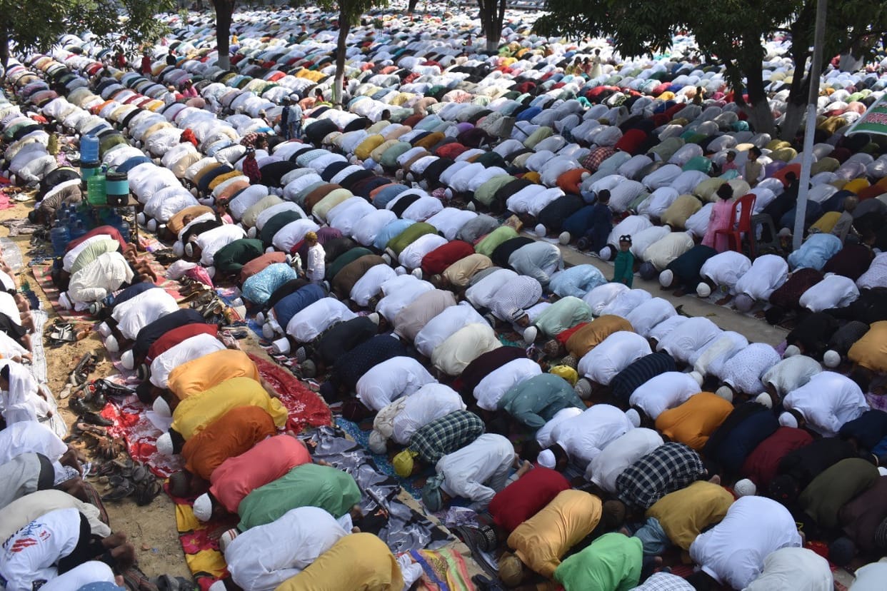 Namaz offered in Idgah and Mosques