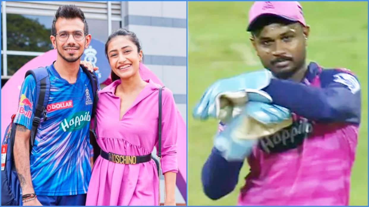 IPL 2022 Photos: RR vs KKR IPL 2022 47th match In Pictures Photos Yuzvendra Chahal Dhanashree, Sanju Samson DRS on Wide Ball; rassie van der dussen wife Lara van der Dussen