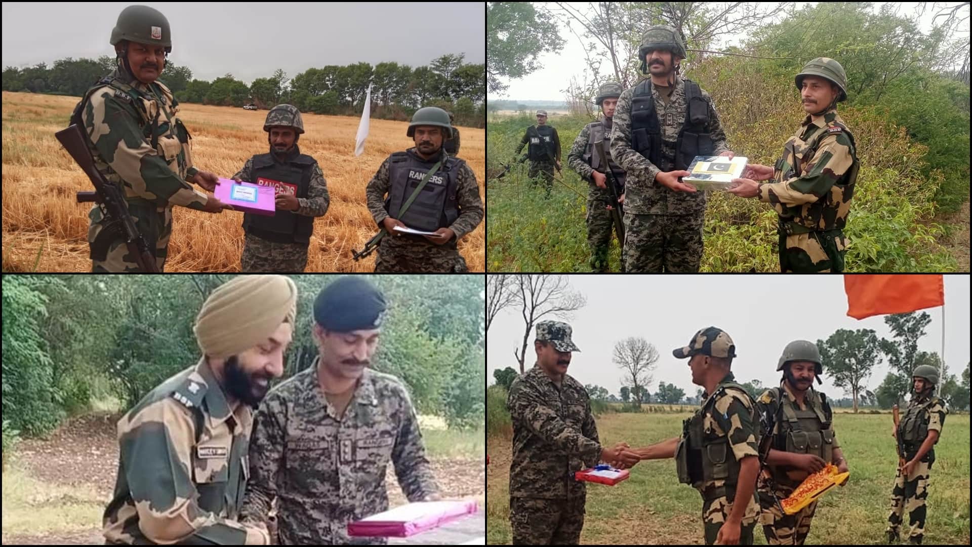 eid 2022 bsf and pak rangers distributed sweets on indo pak border in jammu