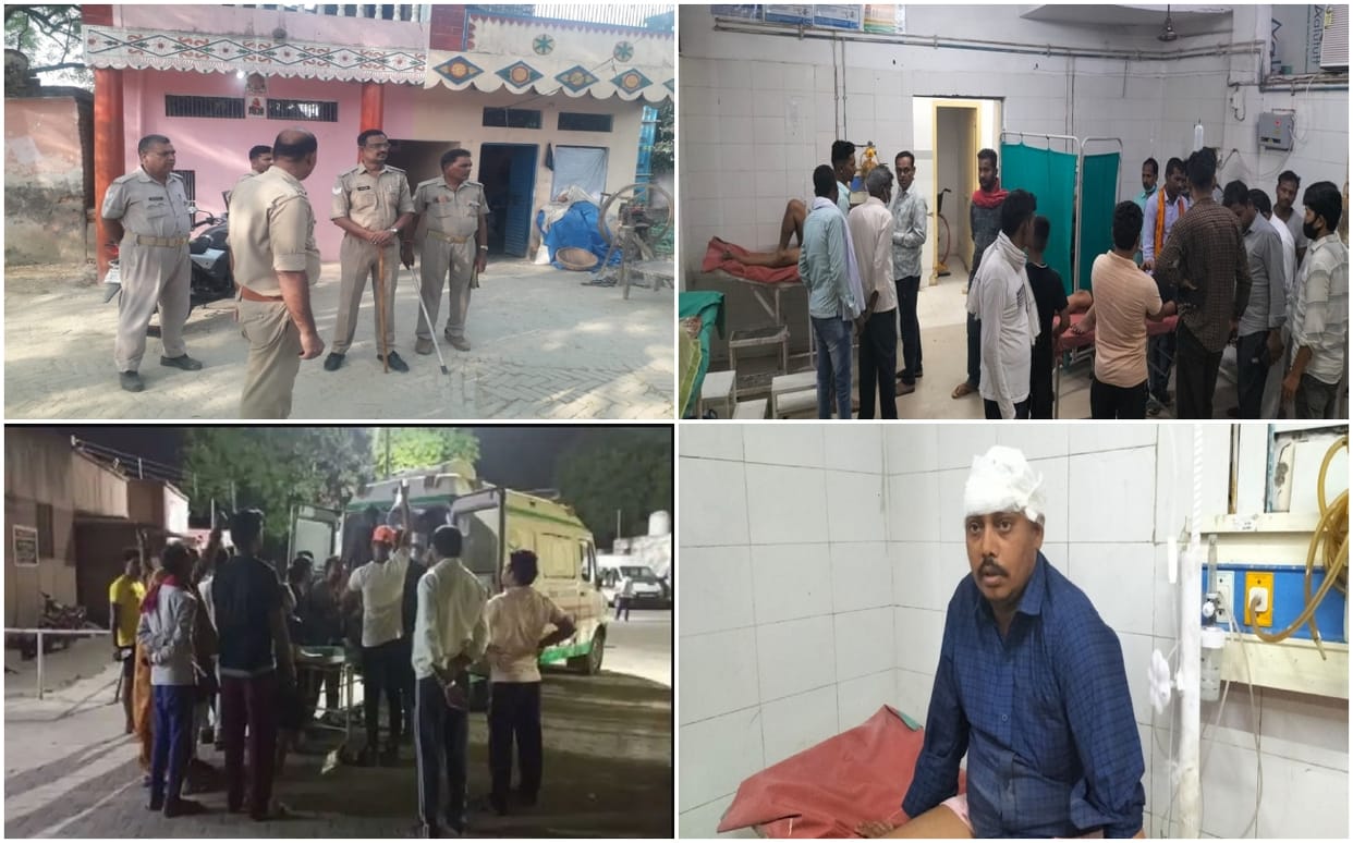 Firing in jaunpur stunned History sheeter fire on  family who came from Mumbai death of old man and two serious