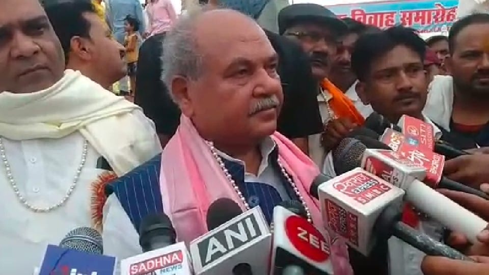 Gwalior: Narendra Singh Tomar said - The matter of forming a committee on MSP is in process, the United Kisan Morcha has not given any names yet