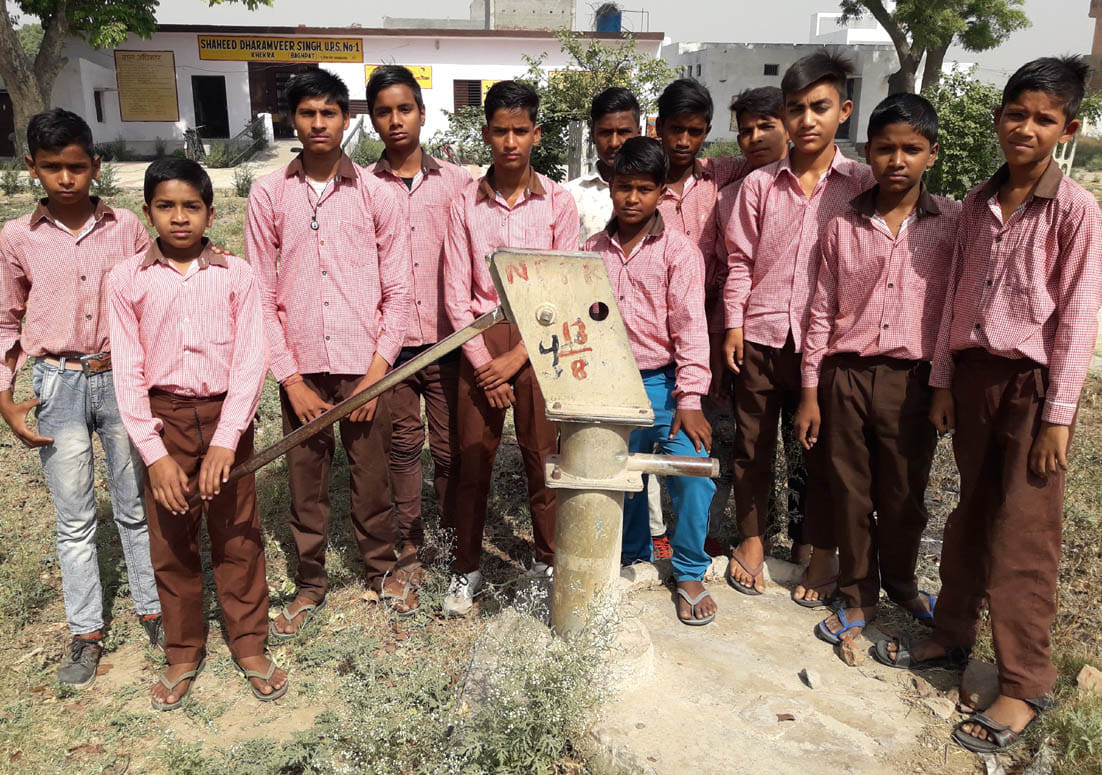 Students craving for drinking water