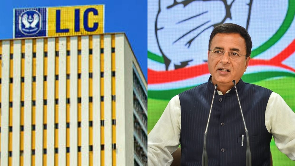 Cong targets modi govt ahead of mega LIC IPO says shares undervalued Randeep Surjewalas allegation