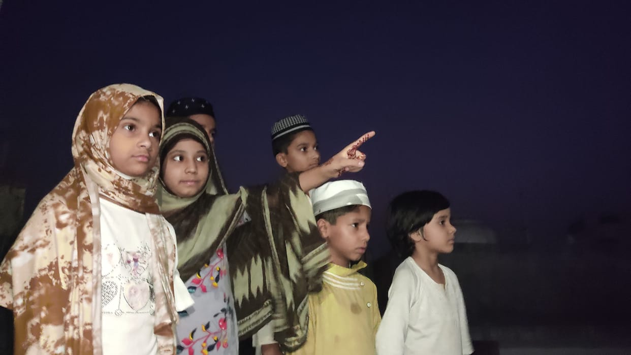 The happiness of Eid spread as soon as the moon appeared