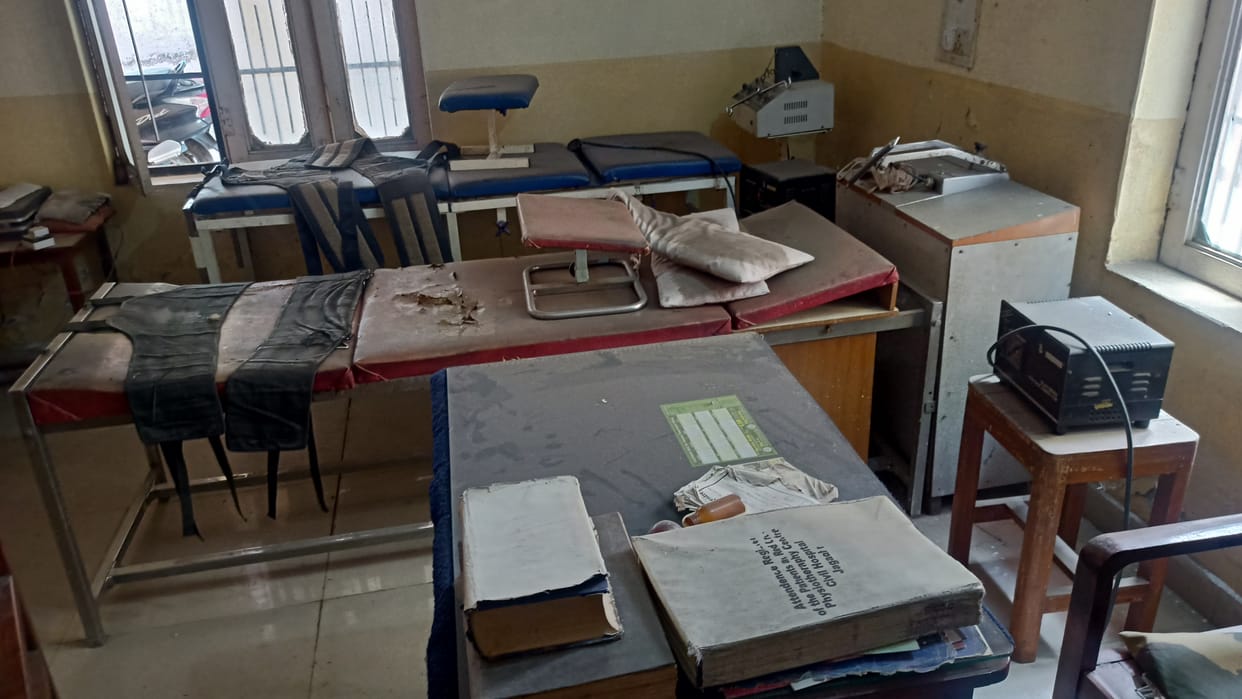 Red Cross's Physiotherapy Center's stuff gathering dust for two years