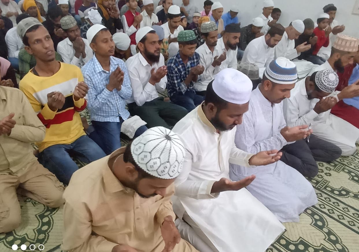 Praying for peace by offering Namaz