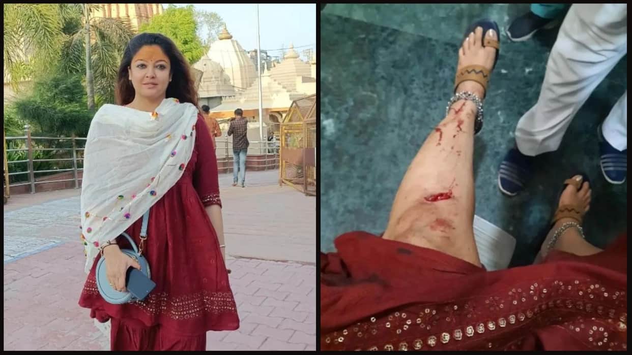 tanushree dutta accident while going to the temple, brakes of actress car failed