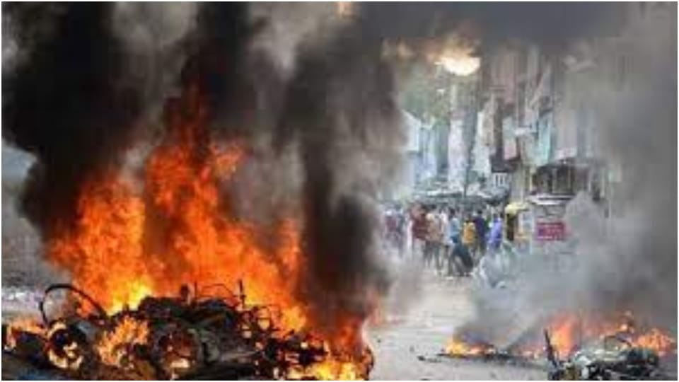 Riot Police Out After Clash Over Ram Navami Flag Desecration In Jamshedpur