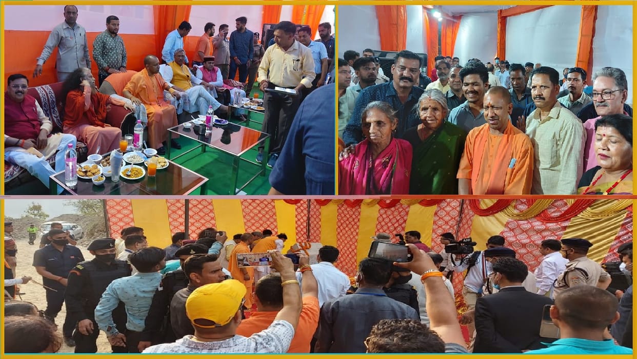 CM Yogi Adityanath met his mother