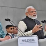 प्रधानमंत्री नरेंद्र मोदी और डेनमार्क की प्रधानमंत्री मेटे फ्रेडरिक्सन।
