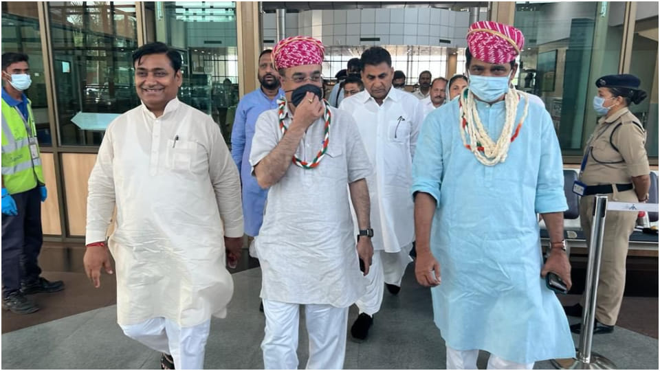 congress Chintan Shivir KC Venugopal, Ajay Maken and CM Ashok Gehlot in Udaipur