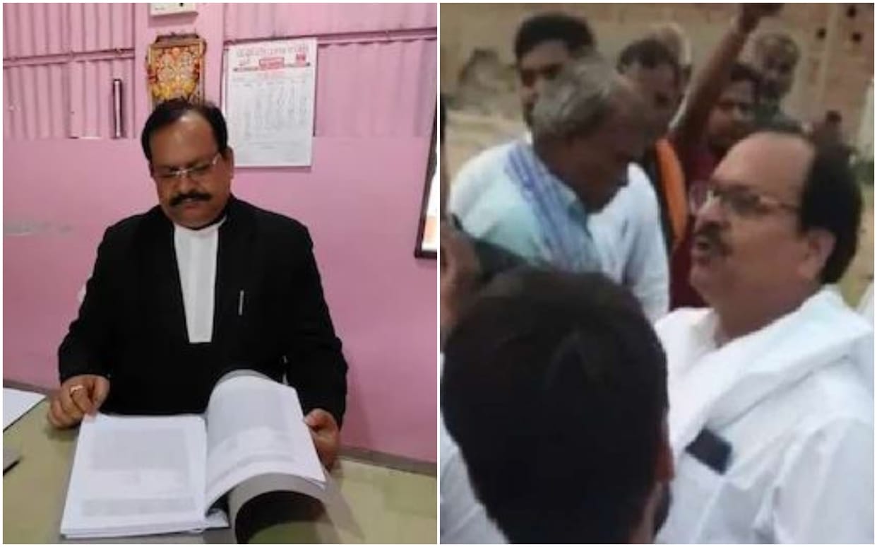 Mafia Mukhtar ansari lawyer daroga singh video goes viral of abusing judges mau police  filed case