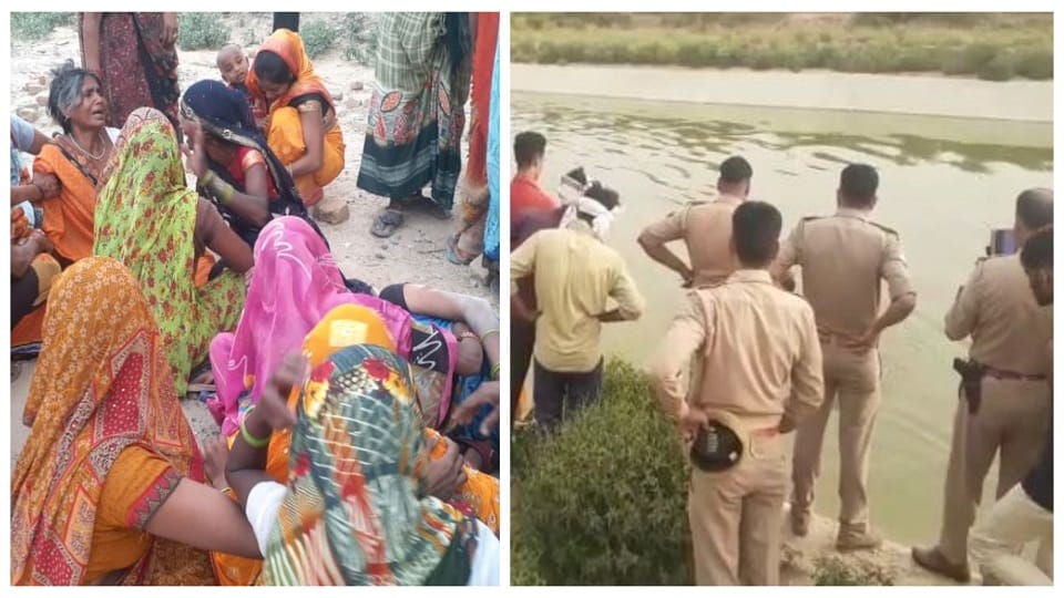 Brick kiln worker dead body found in canal accused of murder and throwing in etah