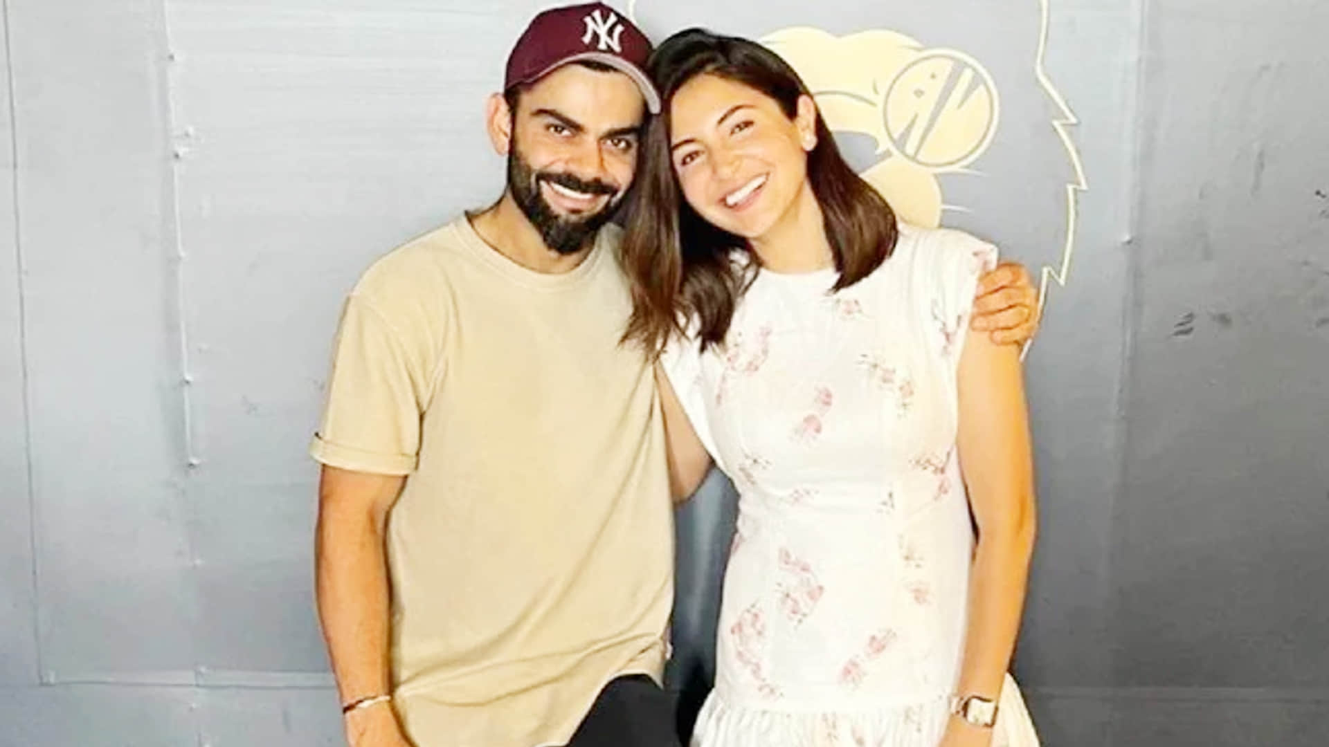anushka sharma shares post with husband virat kohli twnning in blue jacket