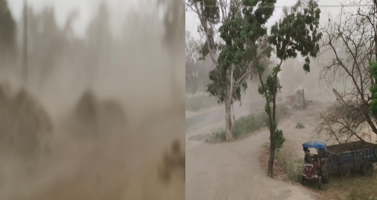weather update: rain after dust storm in many distict of western UP, relief from heat