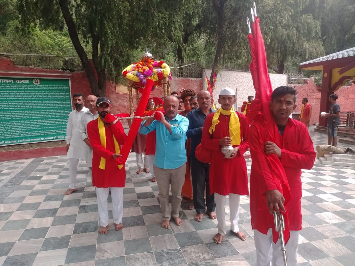 devtas return home from renuka  and parsuram jayanti samaroh closed with all rasam