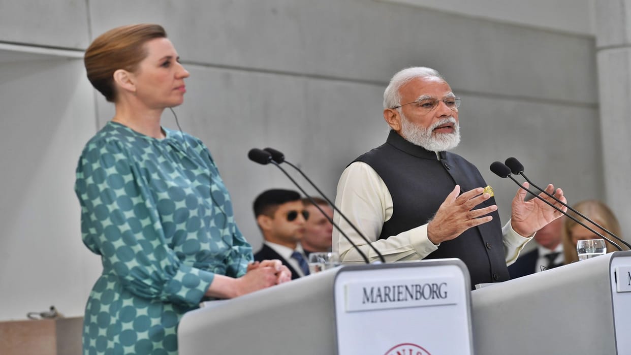PM Modi met Denmark Prime Minister Mette Frederiksen Signed nine Agreements Modi said Free trade treaty with European Union is possible soon