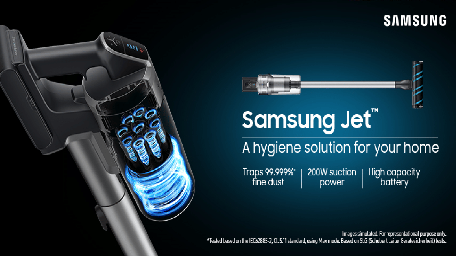 Samsung Jet Cordless Stick Vacuum Cleaners Launched in India Jet Cordless Stick Vacuum Cleaners Launched in India