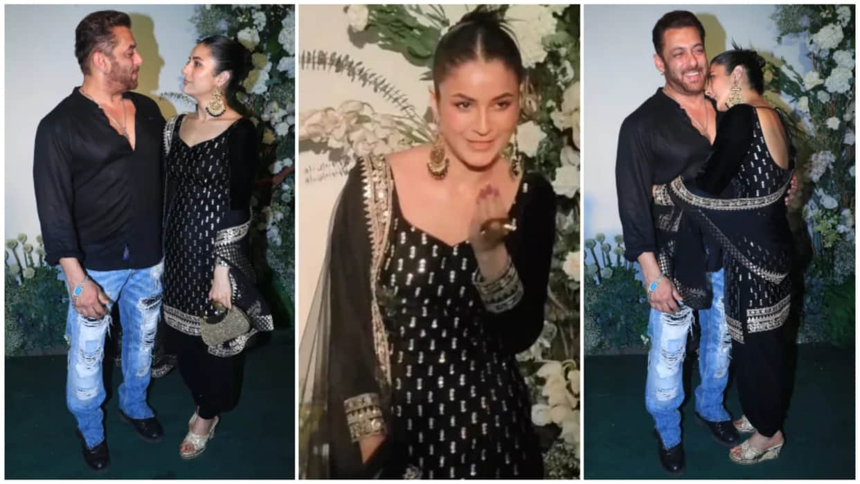 Salman Khan came to drop Shehnaaz Gill to her car at Arpita Khan and Aayush Sharma Eid Party 2022