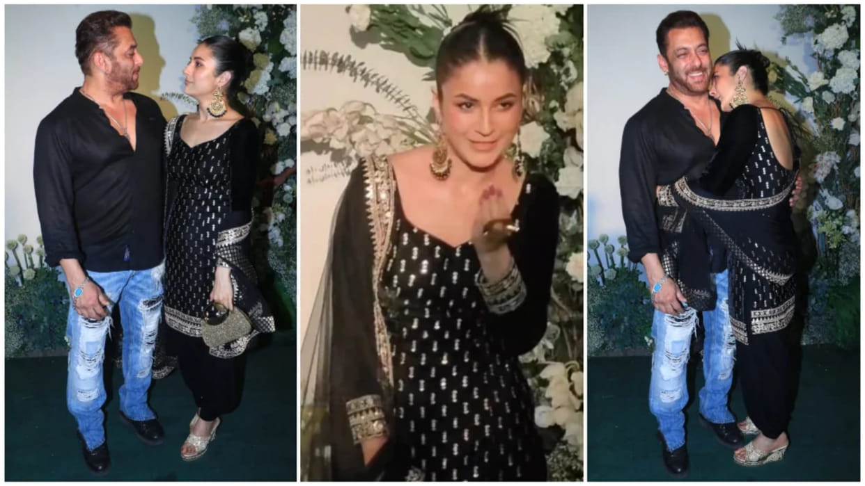 Salman Khan came to drop Shehnaaz Gill to her car at Arpita Khan and Aayush Sharma Eid Party 2022