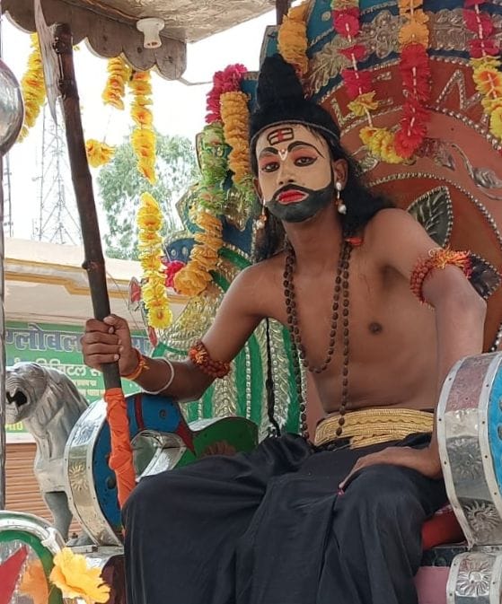 The procession was taken out with pomp, the floats captivated the mind