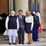 इमैनुएल मैक्रों से मिले पीएम मोदी।
